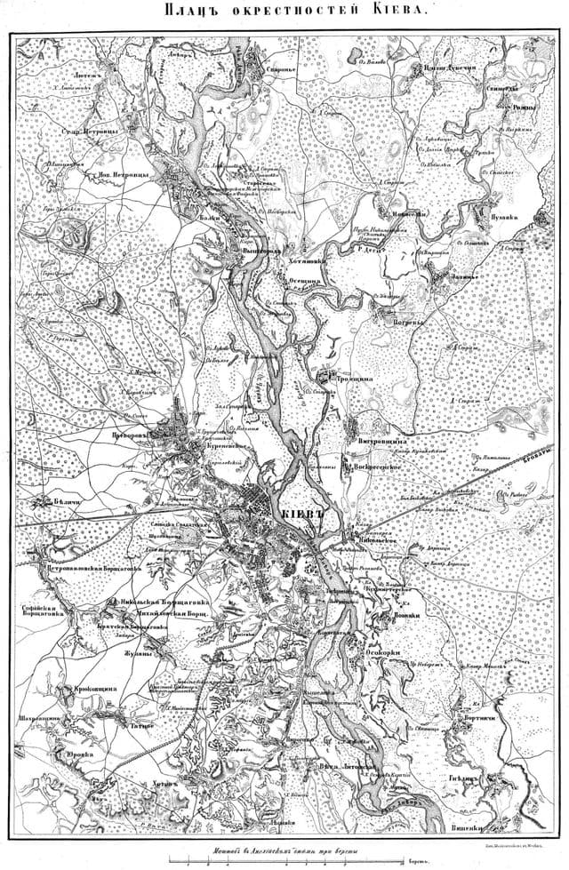Mappa storica di Kiev