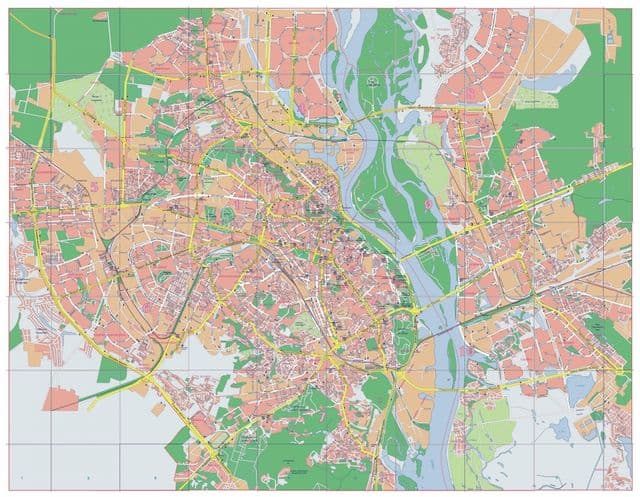 Mappa stradale di Kiev